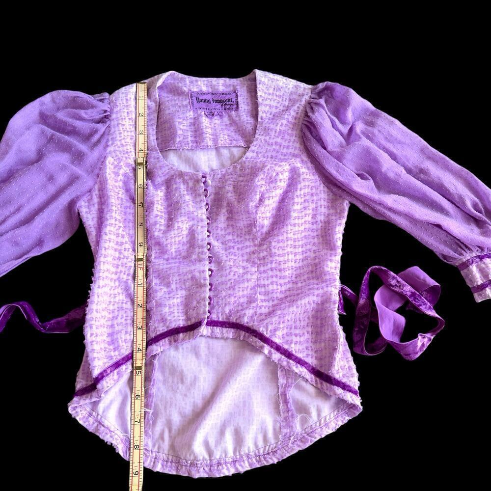 Sue Wong Young Innocent by Arpeja VINTAGE 2 Piece Edwardian Dress Purple Size XS - Picture 16 of 16
